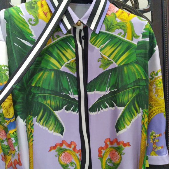 Versace Silk Dress with Belt - Picture 13 of 14